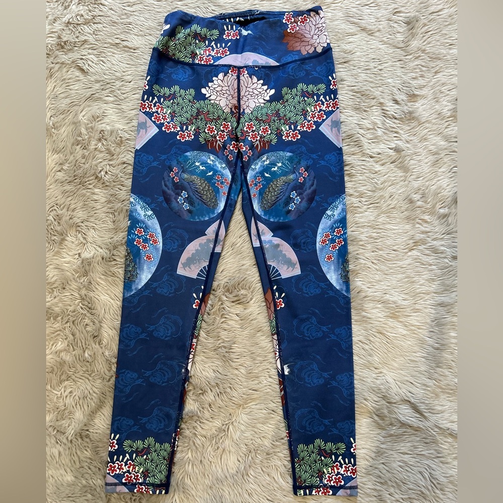 Japanese floral leggings